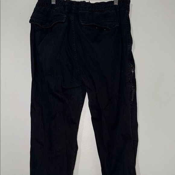 Black Jogger Pants with Tapered Fit - Picture 10 of 10
